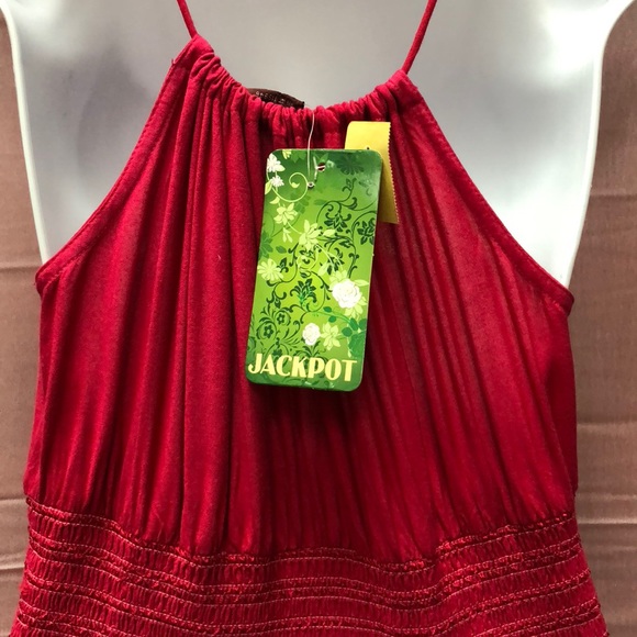 NWT Cherry Red Batik Dress - Picture 2 of 7